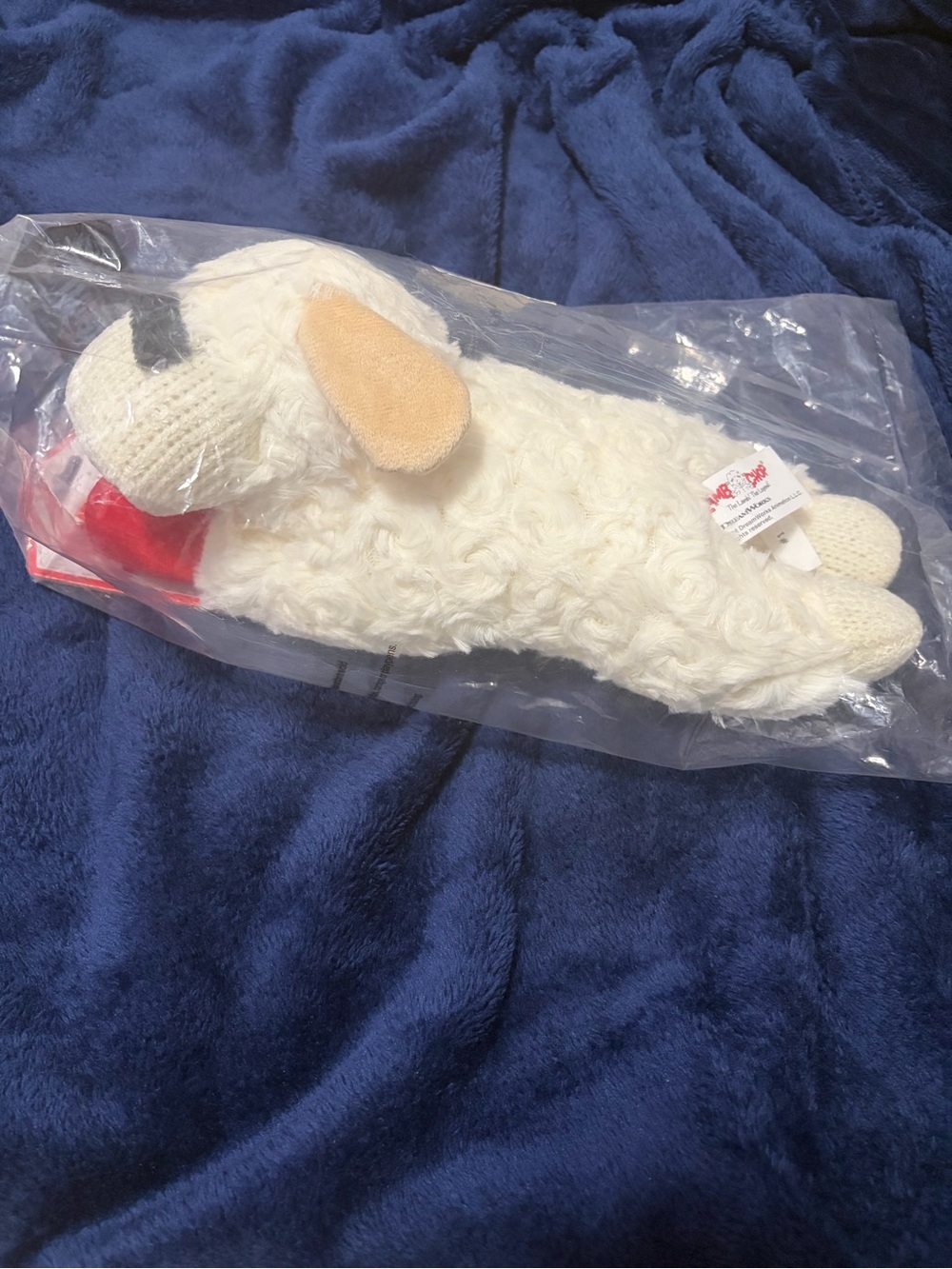 Plush “Lamb Chop” squeaky toy for dogs (Large)